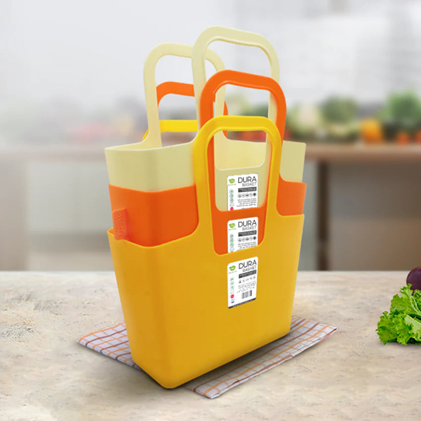 Multipurpose Dura Basket, Reusable Grocery Shopping Bags, High Capacity Food Shopping Bag With Handles Multipurpose Dura Basket, Reusable Grocery Shopping Bags, High Capacity Food Shopping Bag With Handles